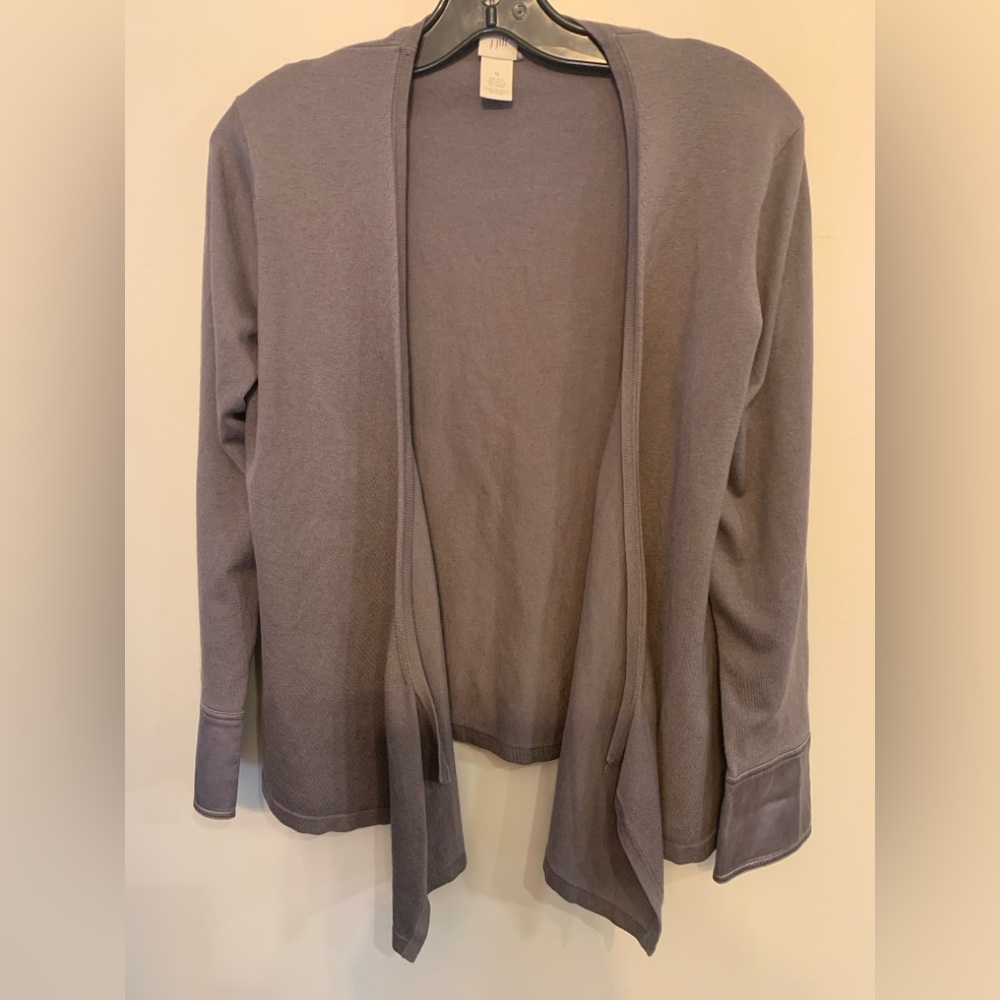 J. Jill Women's Open Front Silk Mix Cardigan